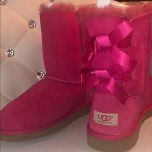 Pink Bailey Bow Uggs
